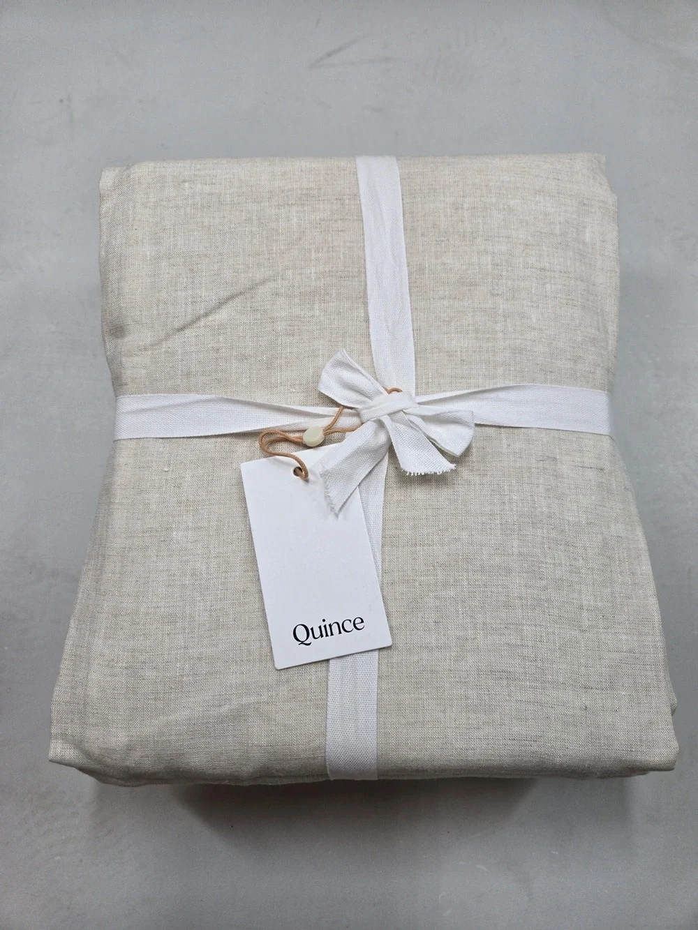 NWT QUINCE Set Of 2 48x96 European Linen Curtains Flax 0013